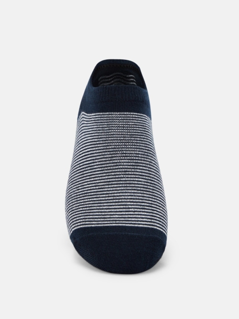 

Ajile by Pantaloons Men Navy Blue & White Striped Shoe Liner