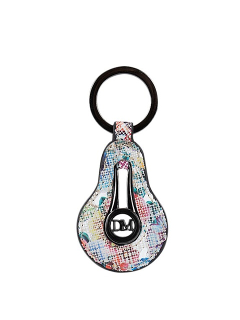 

Da Milano White & Blue Genuine Leather Key Chain