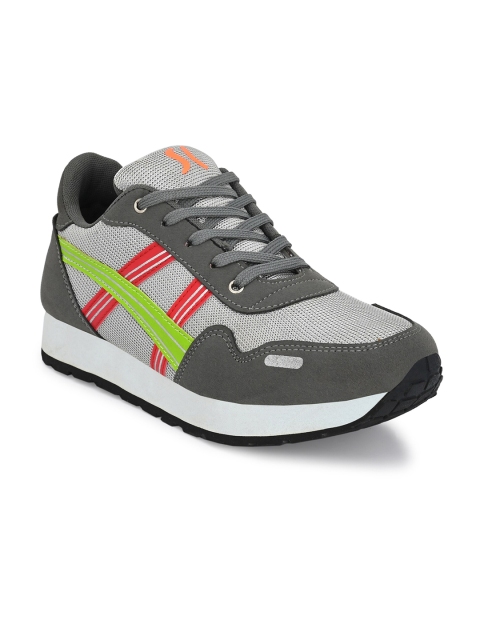 

Sir Corbett Men Silver-Toned Mesh Walking Non-Marking Shoes
