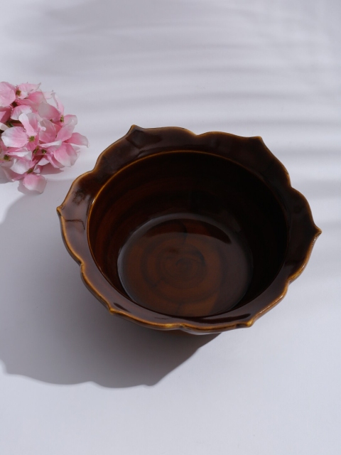 

Fabindia Brown Textured Ceramic Kapish Glazed Bowl