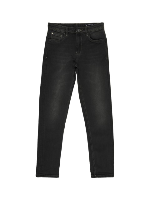

Allen Solly Junior Boys Charcoal Grey Slim Fit Light Fade Cotton Jeans