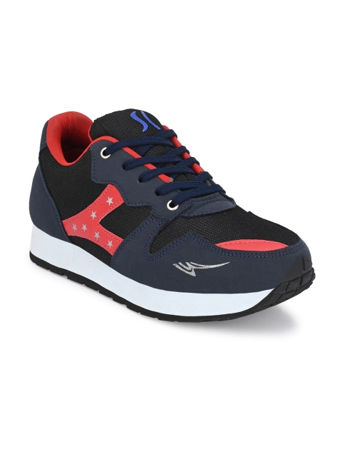 

Sir Corbett Men Navy Blue Mesh Walking Non-Marking Shoes
