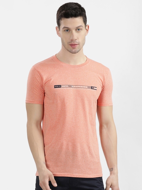 

V2 Value & Variety Men Orange Round Neck T-shirt