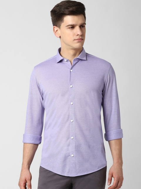 

Peter England Men Lavender Slim Fit Casual Shirt