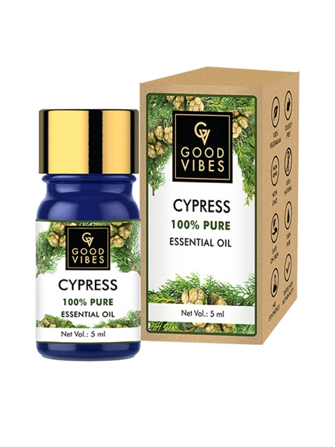 

Good Vibes 100% Pure Cypress Essential Oil - 5 ml, Transparent