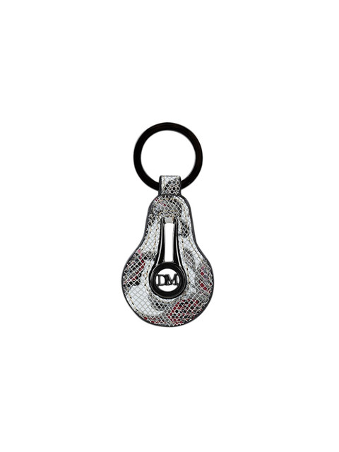 

Da Milano White & Burgundy Genuine Leather Key Chain