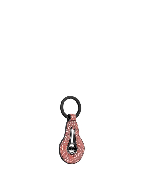 

Da Milano Pink & Silver-Coloured Printed Key Chain