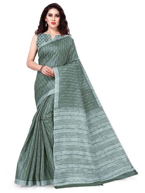 

KALINI Women Green Printed Saree
