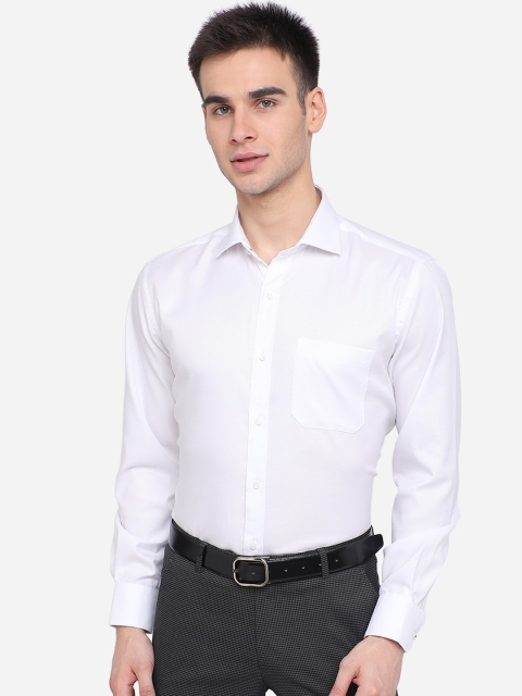 

Greenfibre Men White Pure Cotton Formal Shirt