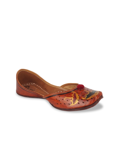 

The Desi Dulhan Women Brown Ballerinas Flats
