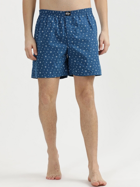 

V2 Value & Variety Men Blue & White Printed Pure Cotton Boxers 1114056071036