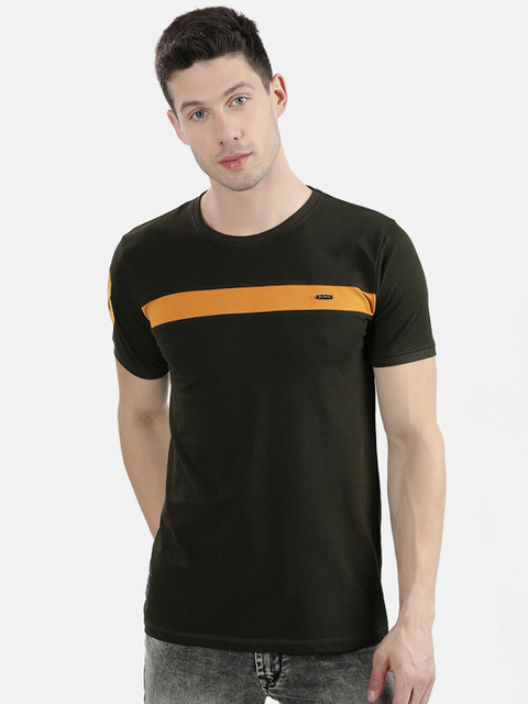

V2 Value & Variety Men Olive Green T-shirt