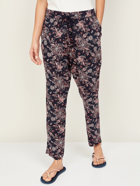 

Ginger by Lifestyle Women Navy Blue Printed Lounge Pants