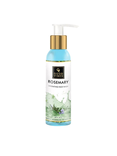 

Good Vibes Hydrating Rosemary Face Wash 200 ml, Transparent