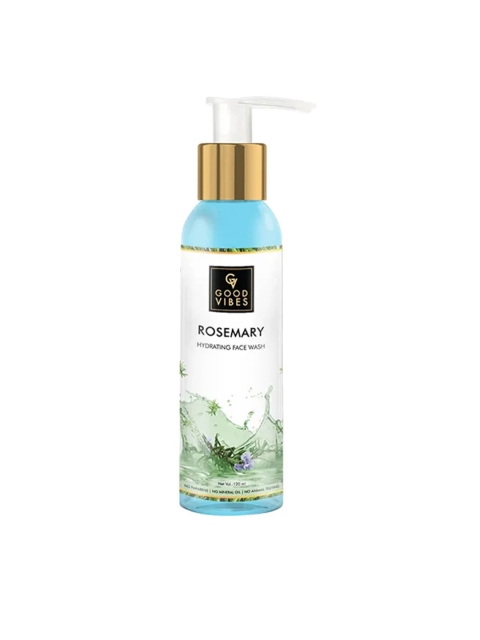 

Good Vibes Rosemary Hydrating Face Wash 120 ml, Transparent