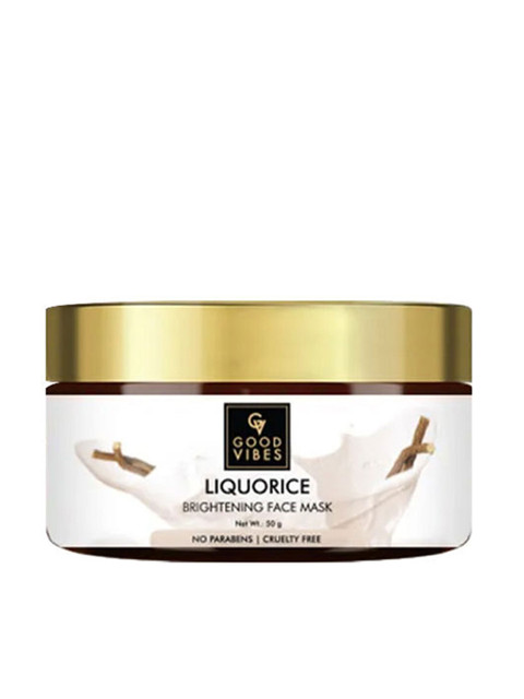 

Good Vibes Unisex Liquorice Brightening Face Mask 50 g, Brown