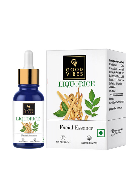 

Good Vibes Liquorice Facial Essence - 10 ml, White