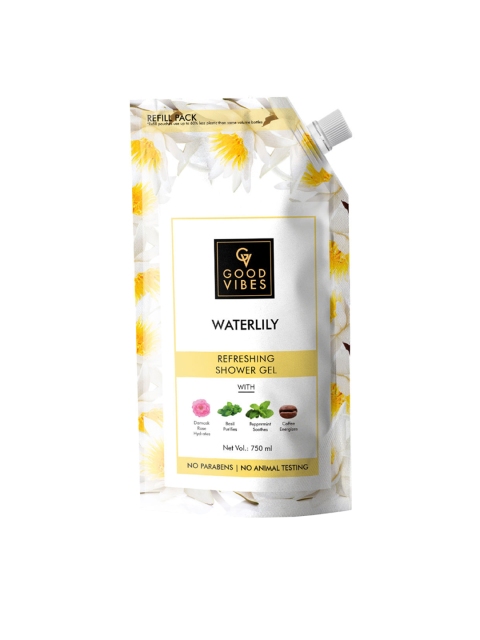 

Good Vibes Unisex Waterlily Refreshing Shower Gel Value Pack 750 ml, White