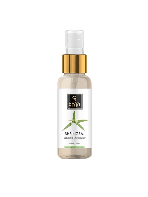 

Good Vibes Unisex Bhringraj Nourishing Hair Mist 50 ml, Transparent