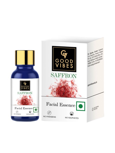 

Good Vibes Saffron Facial Essence - 10 ml, Transparent