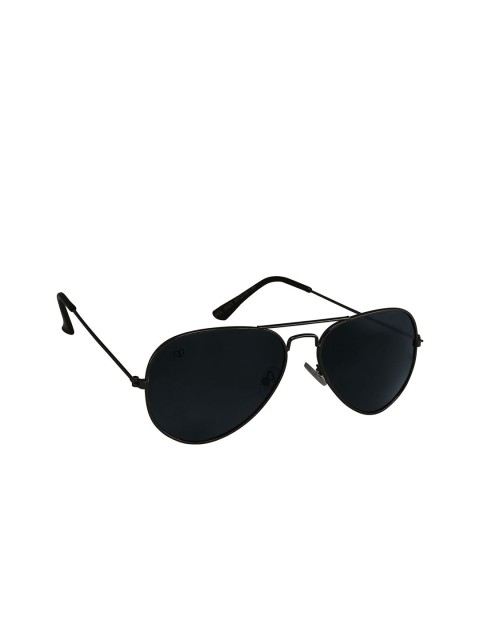 

Walrus Men Black Lens & Black Aviator Sunglasses with UV Protected Lens
