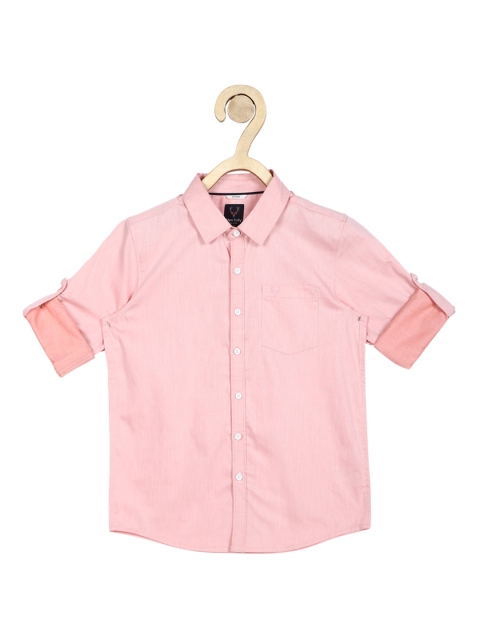 

Allen Solly Junior Boys Pink Slim Fit Pure Cotton Casual Shirt