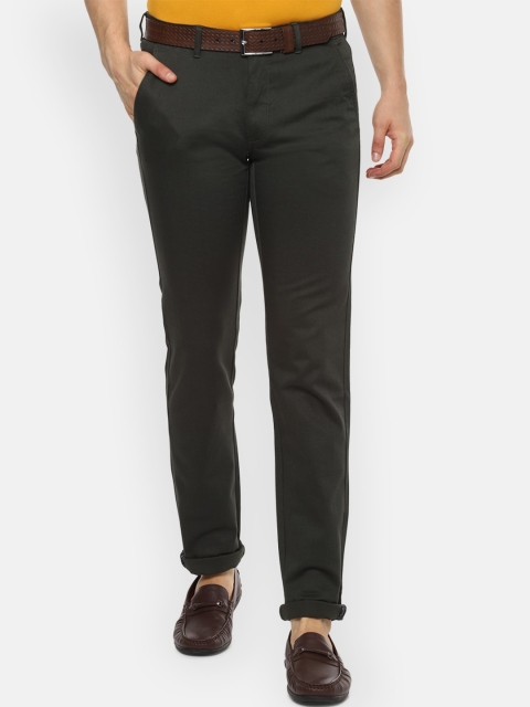 

Van Heusen Sport Men Olive Green Slim Fit Trousers