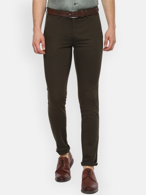 

Van Heusen Sport Men Olive Green Slim Fit Trousers