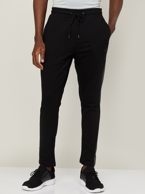 

UCLA Men Black Solid Cotton Slim-Fit Track Pants