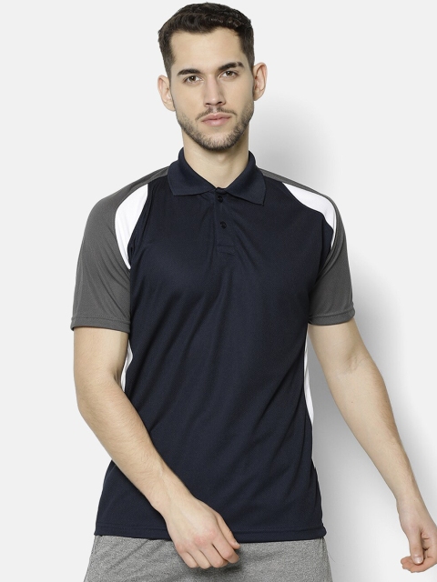 V2 Value & Variety Men Navy Blue T-shirt