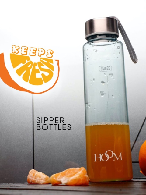 

HOOM Green & Transparent High Quality Polycarbonate Sipper Bottle 350 ml