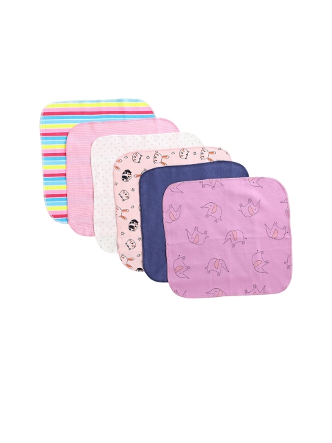 

BUMZEE Infant Kids Pack Of 6 Multi Pure Cotton Napkins