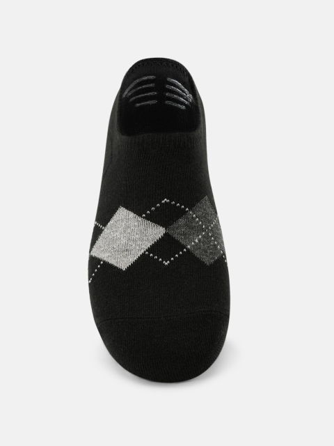 

Ajile by Pantaloons Men Black & Grey Patterned Shoe Liners