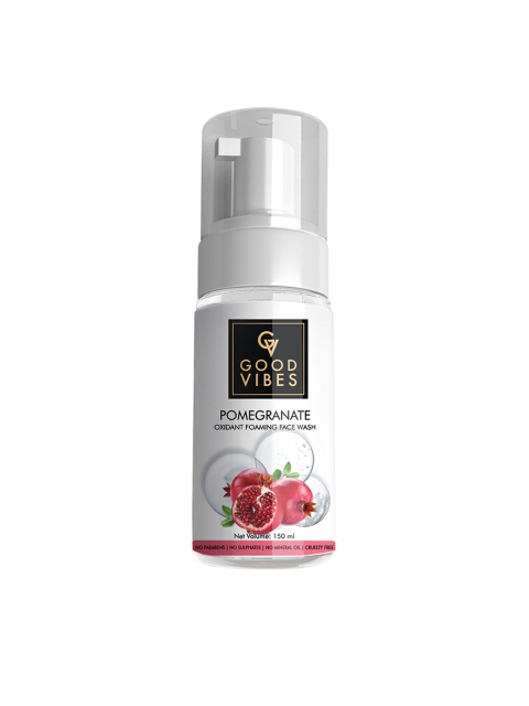 

Good Vibes Anti Oxidant Pomegranate Foaming Face Wash 150ml, Transparent