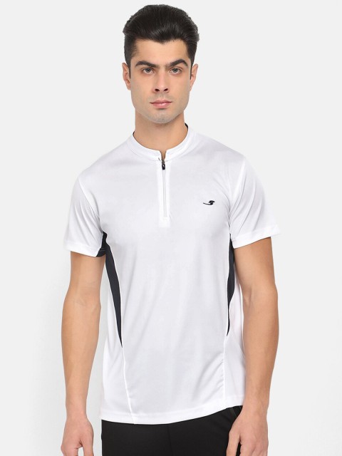 

V2 Value & Variety Men Solid White Mandarian T-shirt