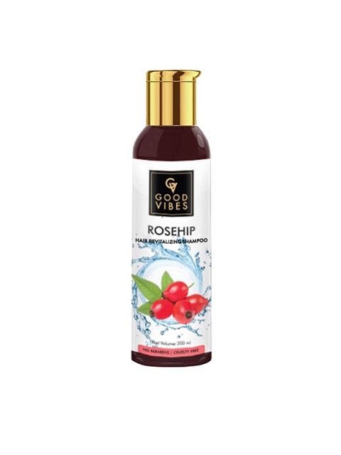 Good Vibes Unisex Rosehip Hair Revitalizing Shampoo 200 ml, Transparent