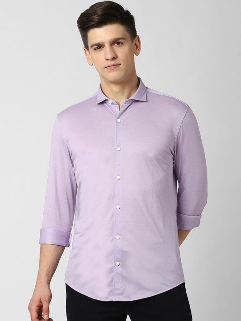 

Peter England Men Lavender Slim Fit Casual Shirt