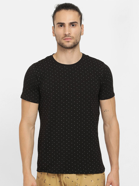 

V2 Value & Variety Men Black Printed T-shirt