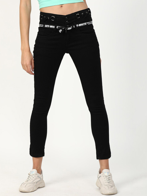 

V2 Value & Variety Women Black Regular Fit Solid High-Rise Jeans