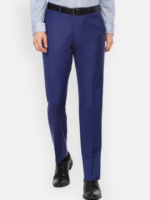 

Luxure by Louis Philippe Men Blue Slim Fit Formal Trousers