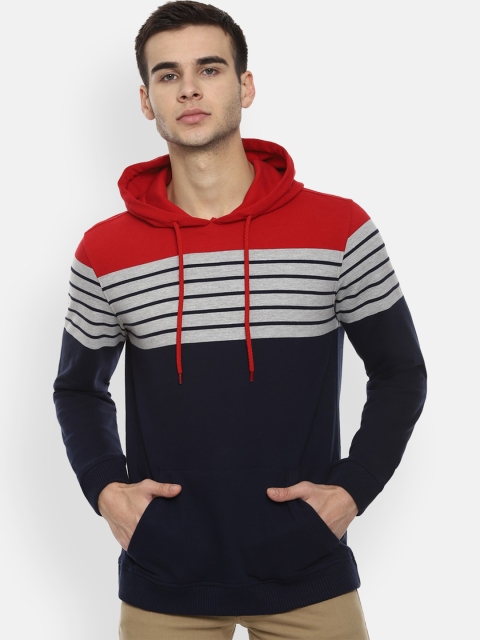 

Louis Philippe Sport Men Navy Blue Colourblocked Sweatshirt