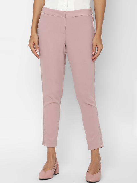 

Allen Solly Woman Women Pink Slim Fit Trousers