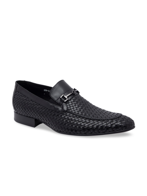 

Regal Men Black Textured Formal Loafers