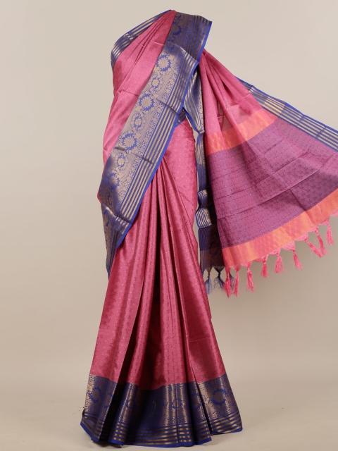 

Pothys Pink & Purple Woven Design Saree