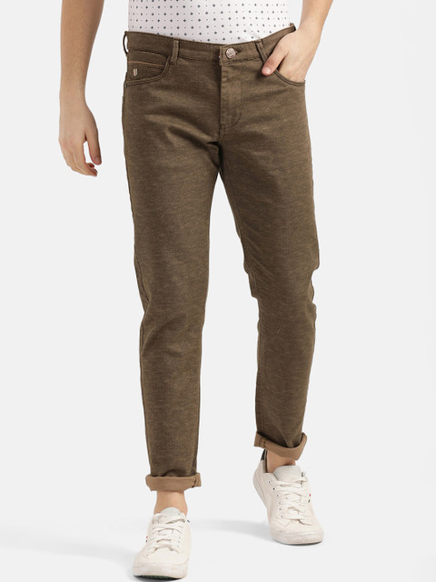 

V2 Value & Variety Men Brown Pure Cotton Trousers
