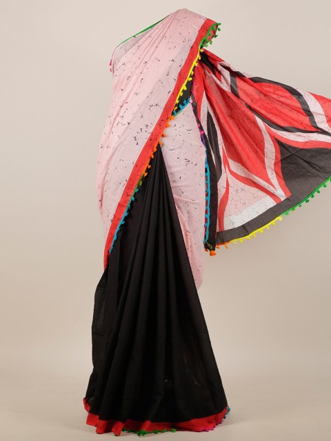 

Pothys Pink & Red Printed Saree