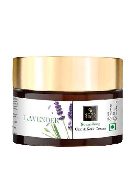 

Good Vibes Unisex Lavender Nourishing Chin & Neck Cream - 50 g, White