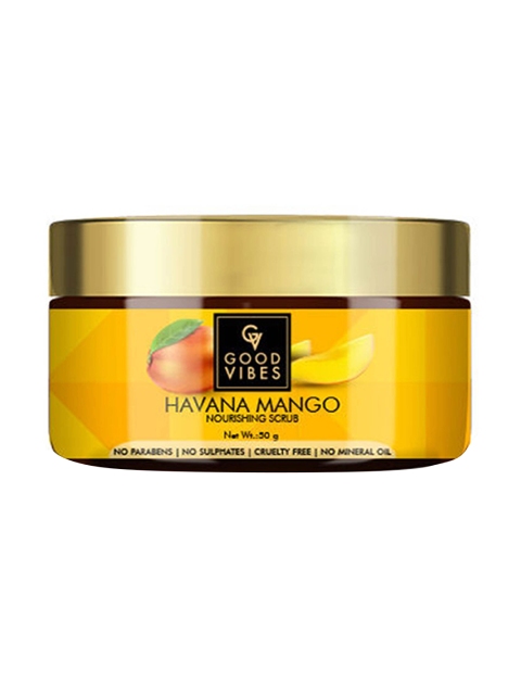 

Good Vibes Unisex Havana Mango Nourishing Scrub - 50 g, Mustard
