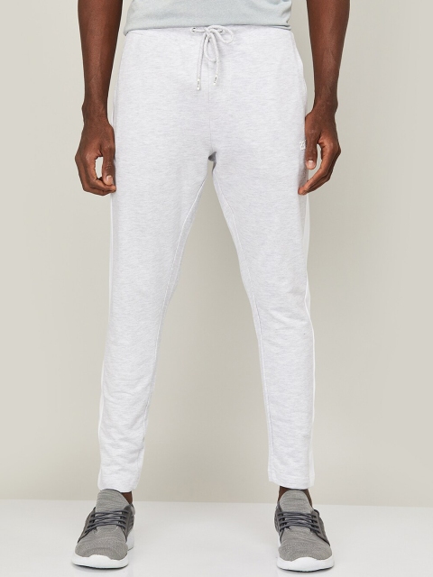 UCLA Men Grey Melange Solid Slim-Fit Track Pants