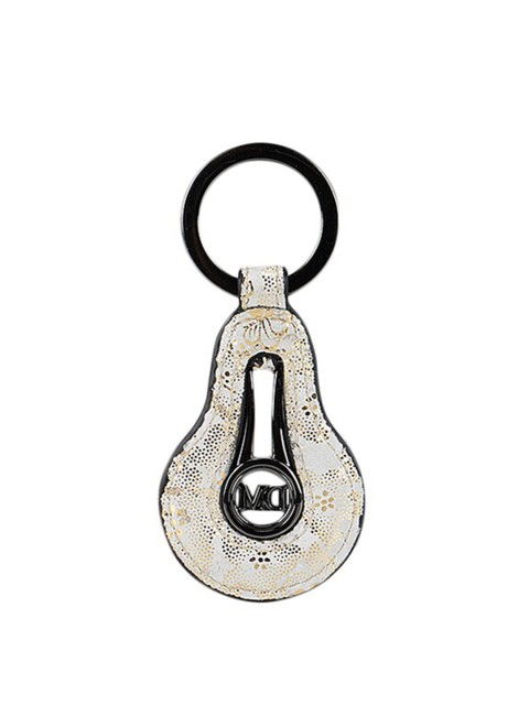 

Da Milano Grey & Gold-Coloured Printed Key Chain